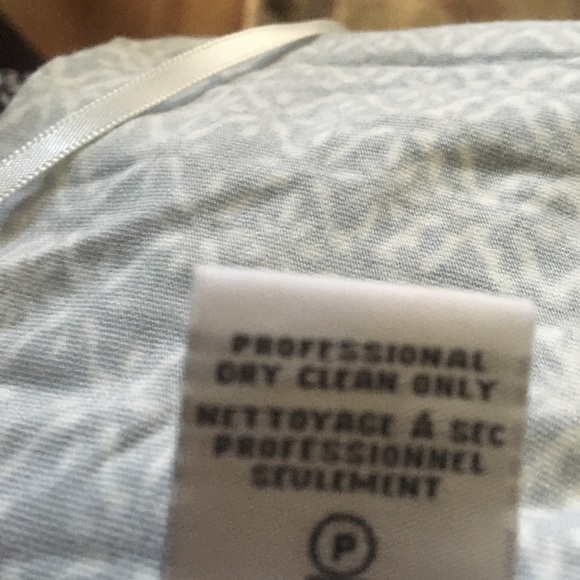 Diane con Furstenberg blue/white wrap dress sheer sleeves size 10 - Picture 5 of 5